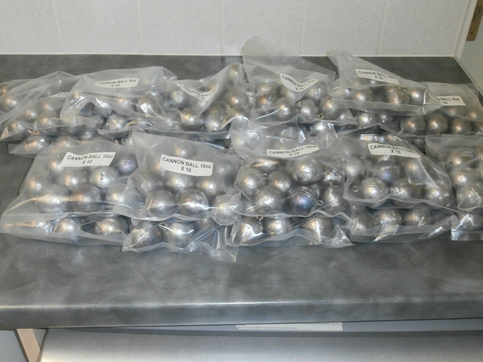 12oz Cannonball Round Fishing Lead Weights - 7 Sinker